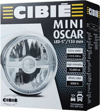 CIBIE 45301 Mini Oscar LED LED  (Ø) 145 mm Schwarz, Chrom