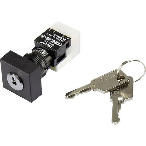 DECA ADA16K6-AA0-DC Schlüsselschalter 250 V/AC 5A 1 x Aus/Ein 1 x 90° IP65 1St.