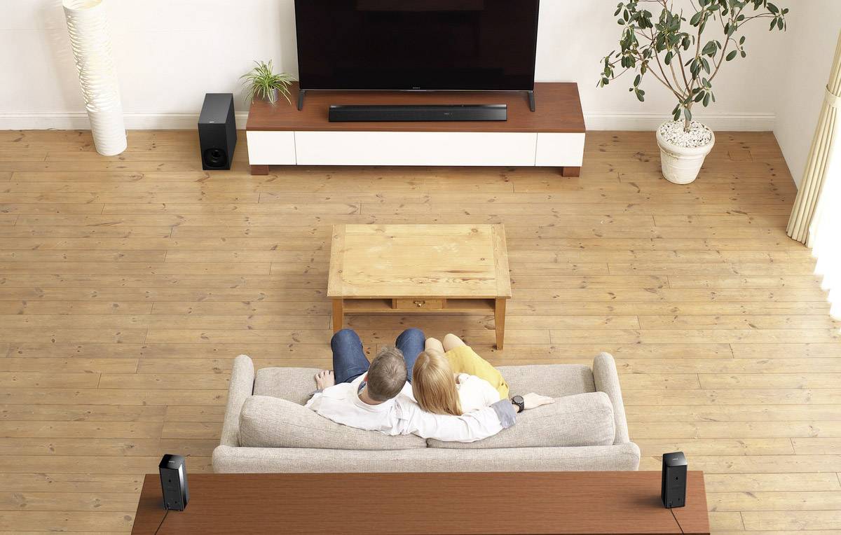 Sony HT-RT5 Soundbar Schwarz Bluetooth®, inkl. kabellosem Subwoofer, NFC, USB, WLAN