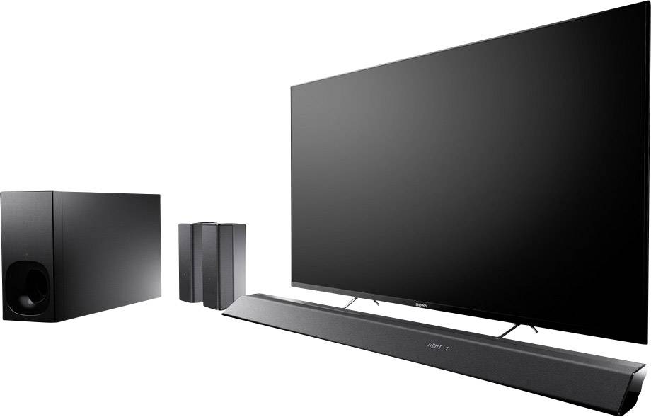Sony HT-RT5 Soundbar Schwarz Bluetooth®, inkl. kabellosem Subwoofer, NFC, USB, WLAN