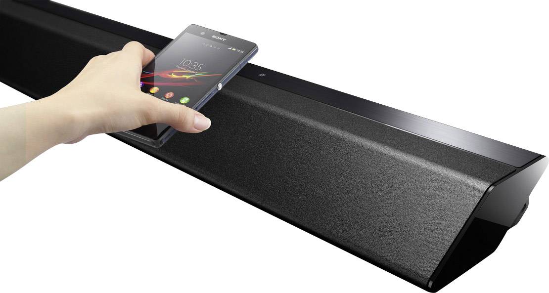 Sony HT-RT5 Soundbar Schwarz Bluetooth®, inkl. kabellosem Subwoofer, NFC, USB, WLAN