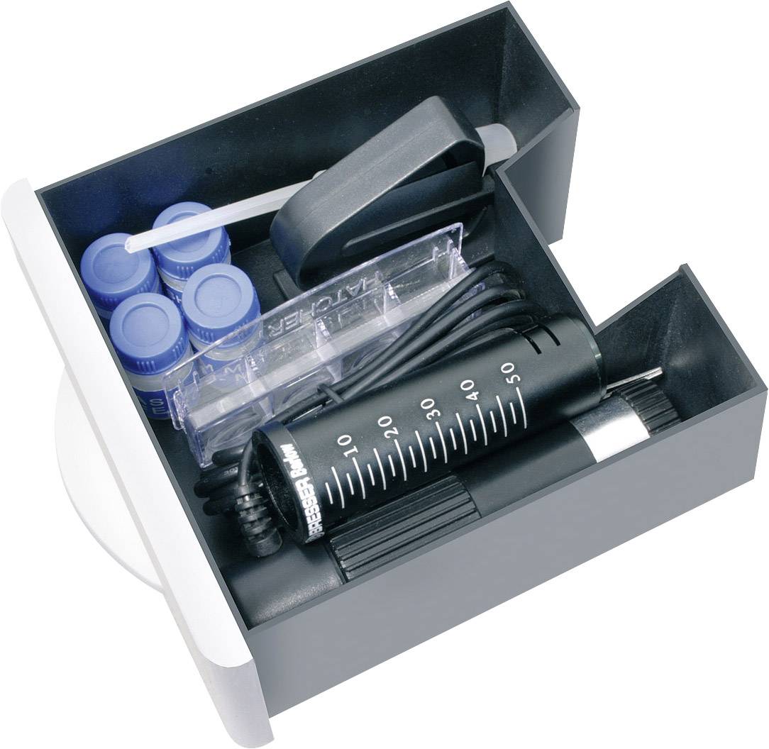 Bresser Optik Duolux 20x-1280x Lichtmikroskop Monokular 1280 x Auflicht, Durchlicht