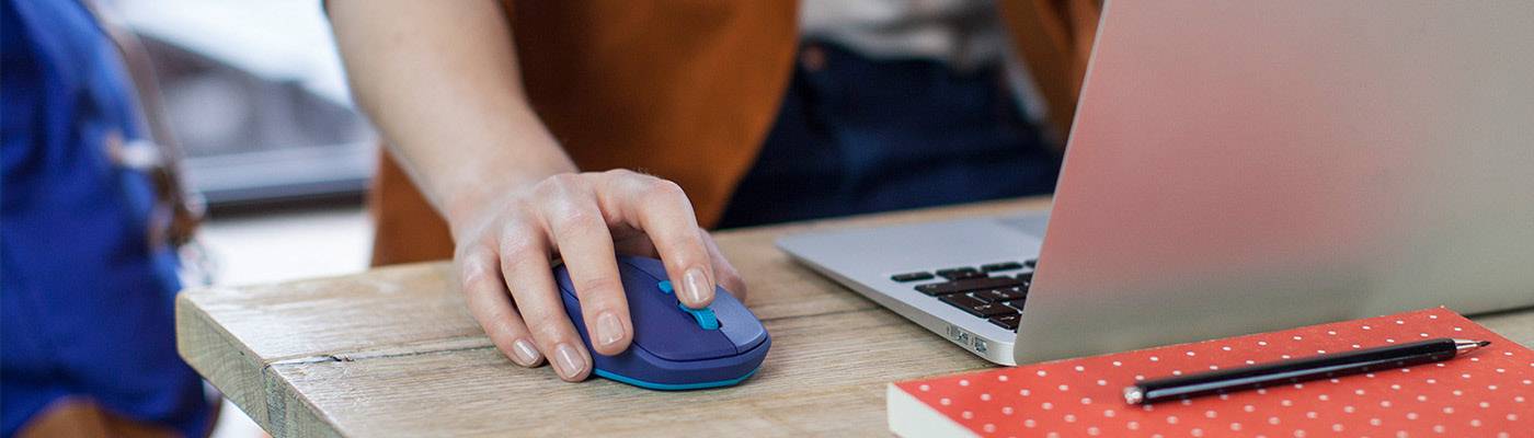 Logitech M535 Maus Bluetooth® Laser Blue 3 Tasten 1000 dpi