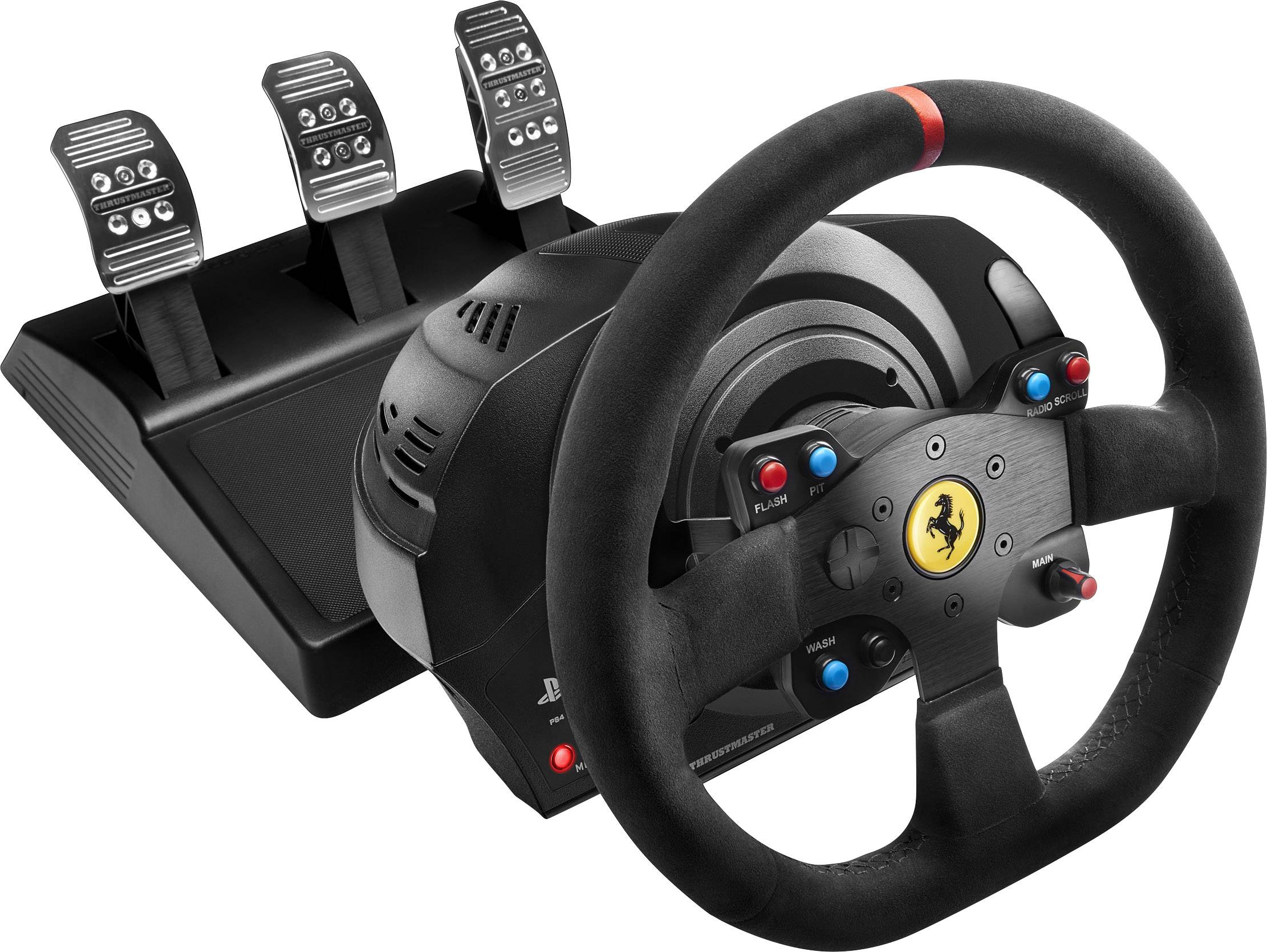 Thrustmaster T300 Ferrari Integral Alcantara Edition Lenkrad PlayStation 4 Schwarz inkl. Pedale