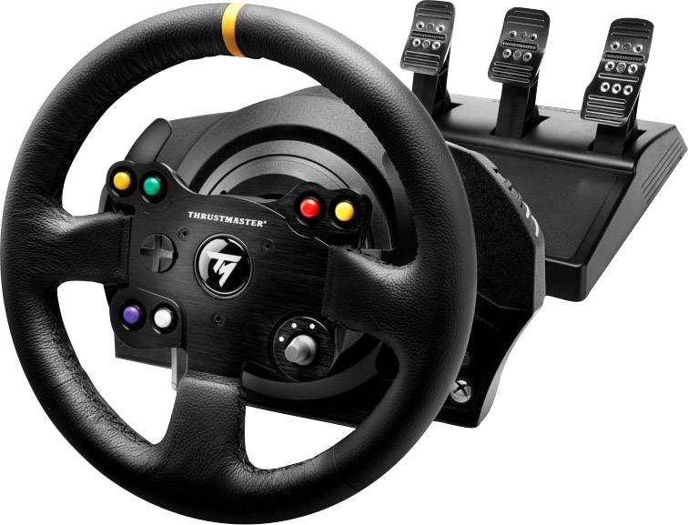 Thrustmaster TX Racing Wheel Leather Edition Lenkrad PC, Xbox One Schwarz inkl. Pedale