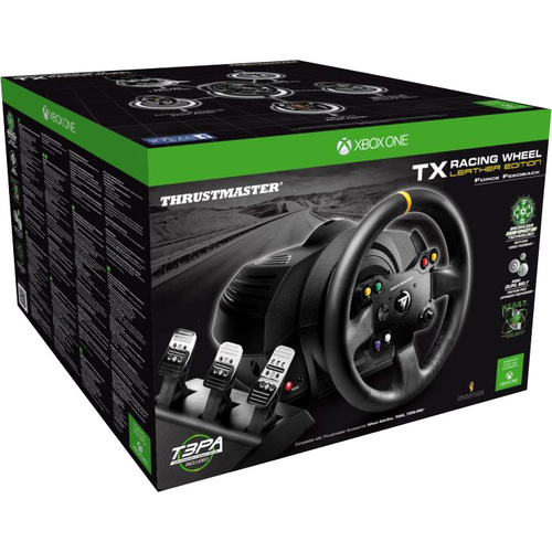 Thrustmaster TX Racing Wheel Leather Edition Lenkrad PC, Xbox One Schwarz  inkl. Pedale versandkostenfrei