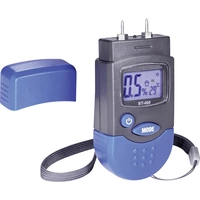 Materialfeuchtemessgerät Messbereich Baufeuchtigkeit (Bereich) 0.2 bis 2% vol Messbereich Holzfeuchtigkeit (Bereich) 6 bis 44% vol Materialfeuchtemessgerät Messbereich Baufeuchtigkeit (Bereich) 0.2 bis 2% vol Messbereich Holzfeuchtigkeit (Bereich) 6 bis 44% vol