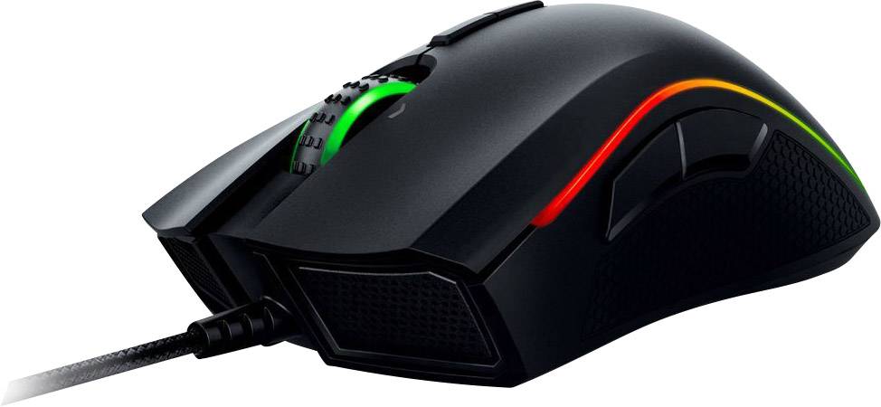 RAZER Mamba Tournament Edition Gaming-Maus USB Laser Schwarz 9 Tasten 16000 dpi Beleuchtet