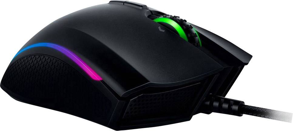RAZER Mamba Tournament Edition Gaming-Maus USB Laser Schwarz 9 Tasten 16000 dpi Beleuchtet