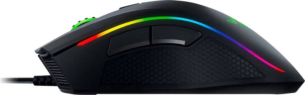 RAZER Mamba Tournament Edition Gaming-Maus USB Laser Schwarz 9 Tasten 16000 dpi Beleuchtet