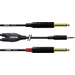 Cordial Audio Adapterkabel [1x Klinkenstecker 3.5mm - 2x Klinkenstecker 6.35 mm] 6.00m Schwarz