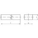 TOOLCRAFT 138552 Stahl C45 + C Keilstahl (L x B) 1000mm x 14mm 22mm 1St.