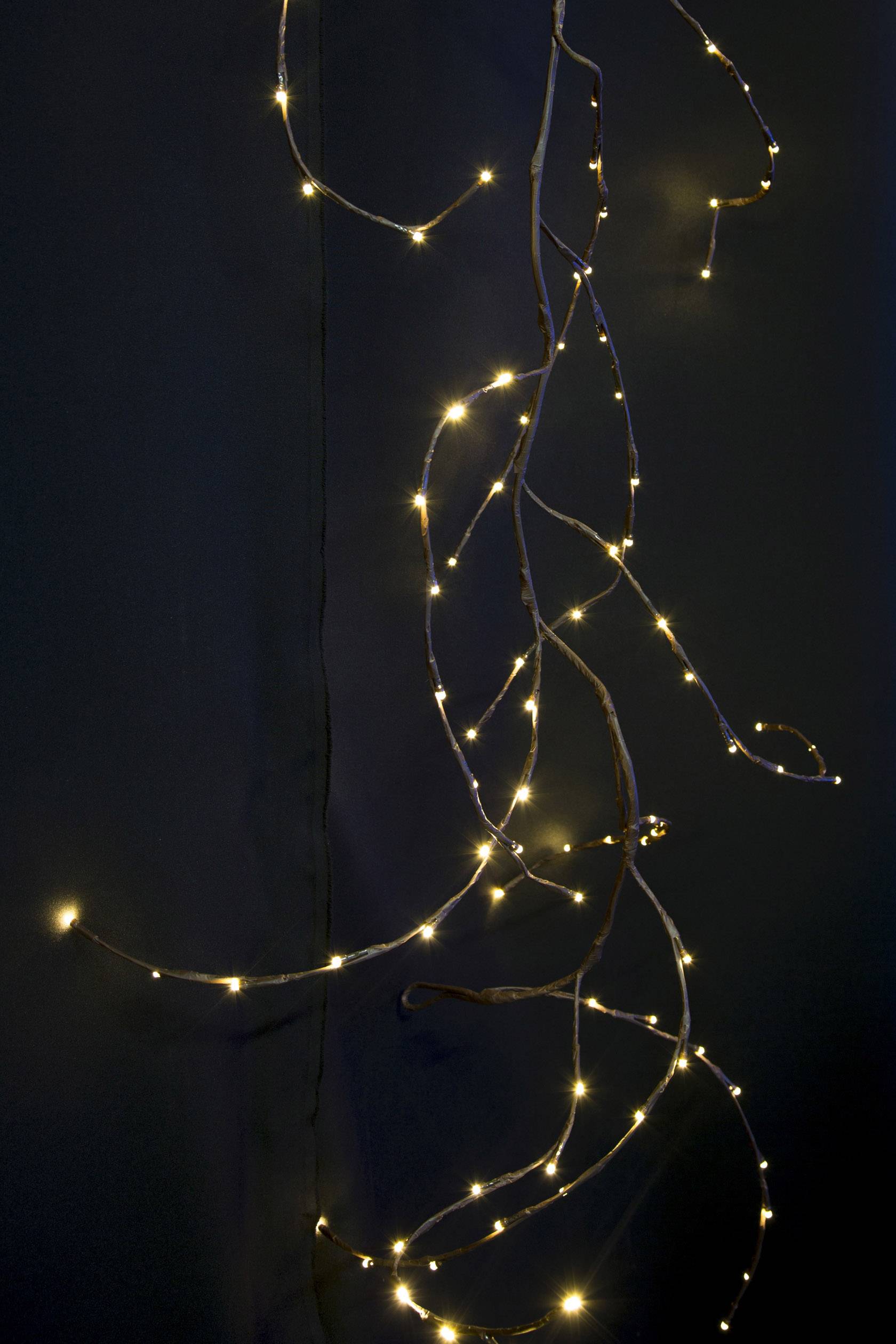 Konstsmide 3365-600 Türkranz mit Beleuchtung Kranz Warmweiß LED Braun