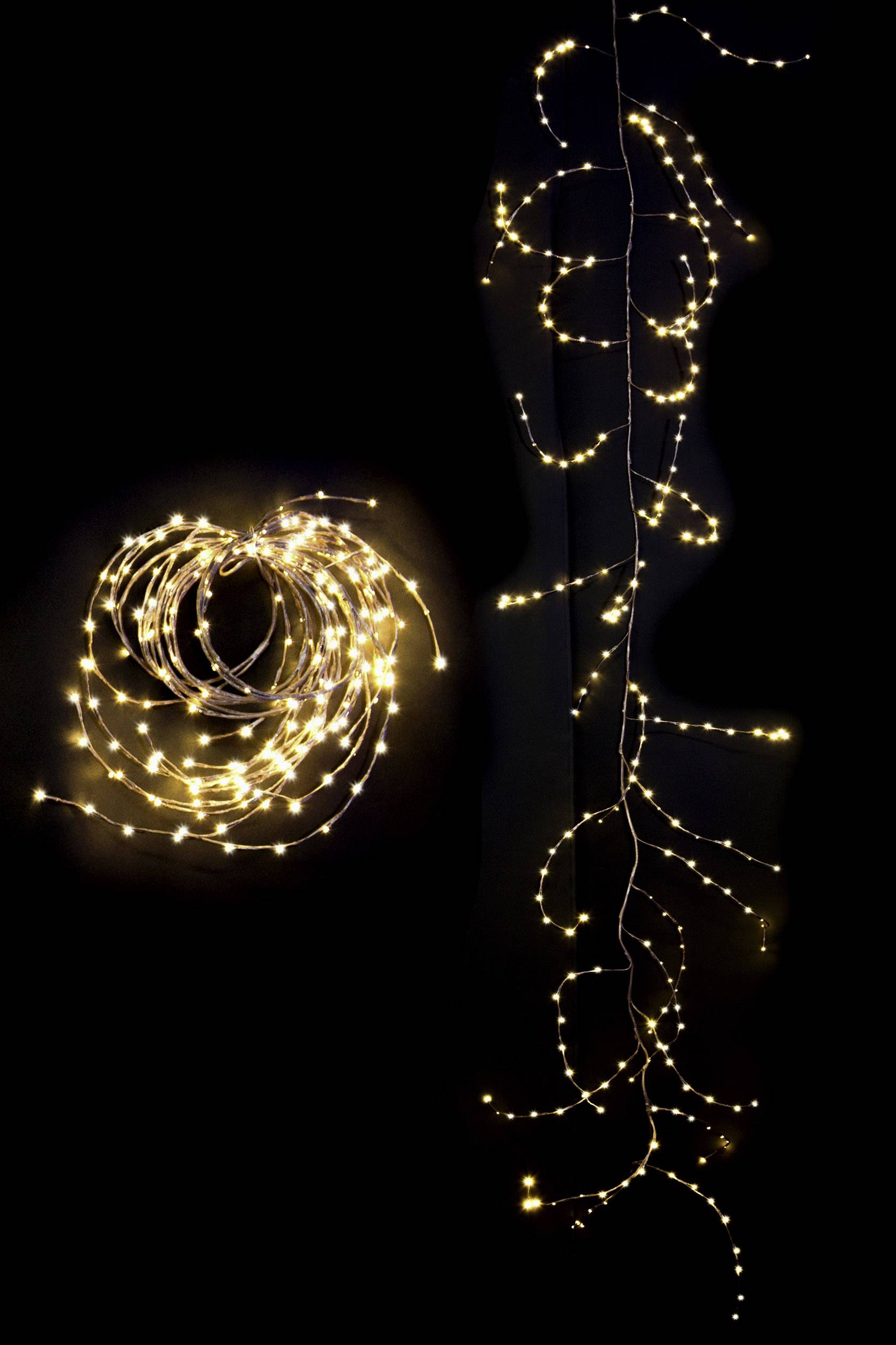 Konstsmide 3365-600 Türkranz mit Beleuchtung Kranz Warmweiß LED Braun