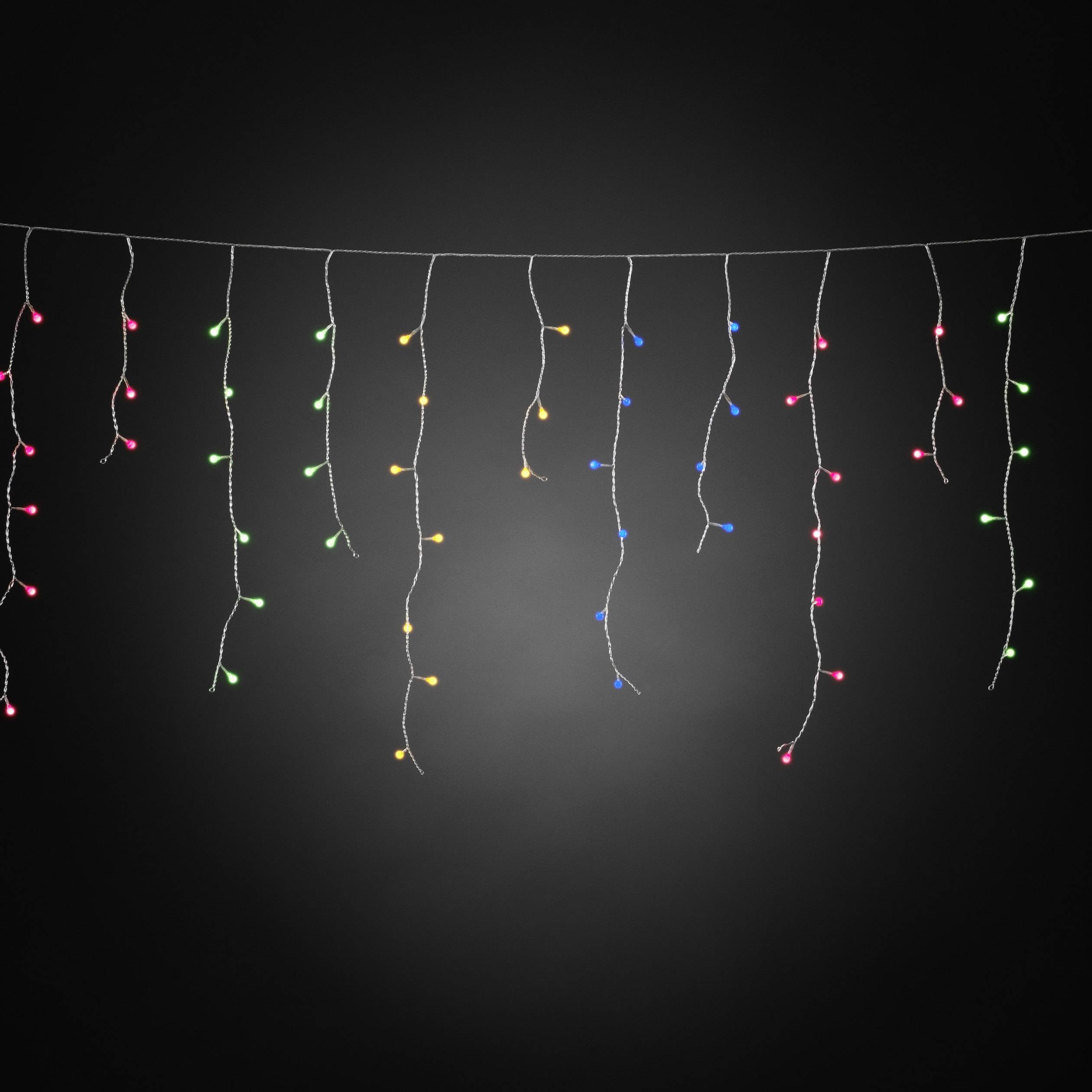 Konstsmide Lichtervorhang-Eisregen Außen 24 V 400 LED Mehrfarbig