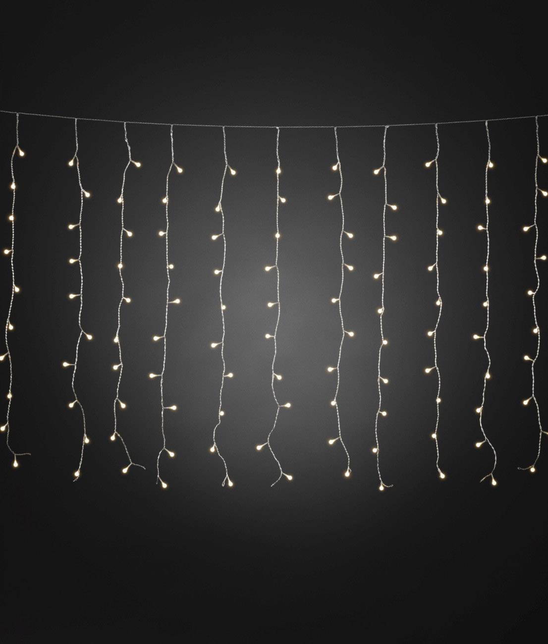 Konstsmide Lichtervorhang Außen 24 V 200 LED Warmweiß (L x B x H) 12.47 m x 247 cm x 100 cm
