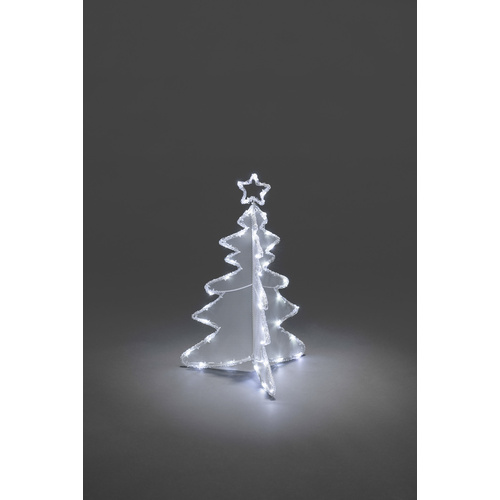 Konstsmide 3920-203 Acryl-Figur Weihnachtsbaum Kalt-Weiß LED