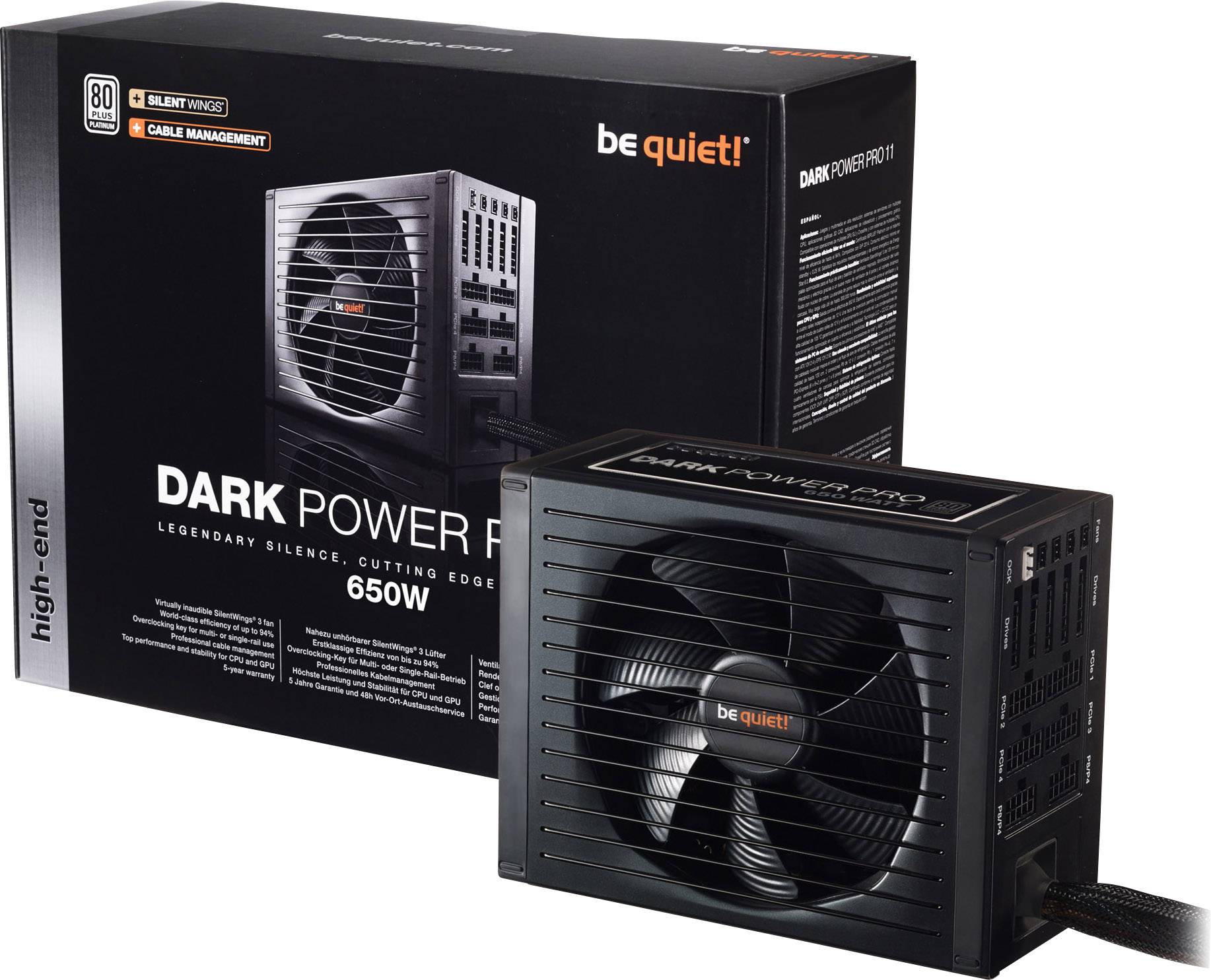 BeQuiet Dark Power Pro 11 PC Netzteil 650 W ATX 80PLUS® Platinum