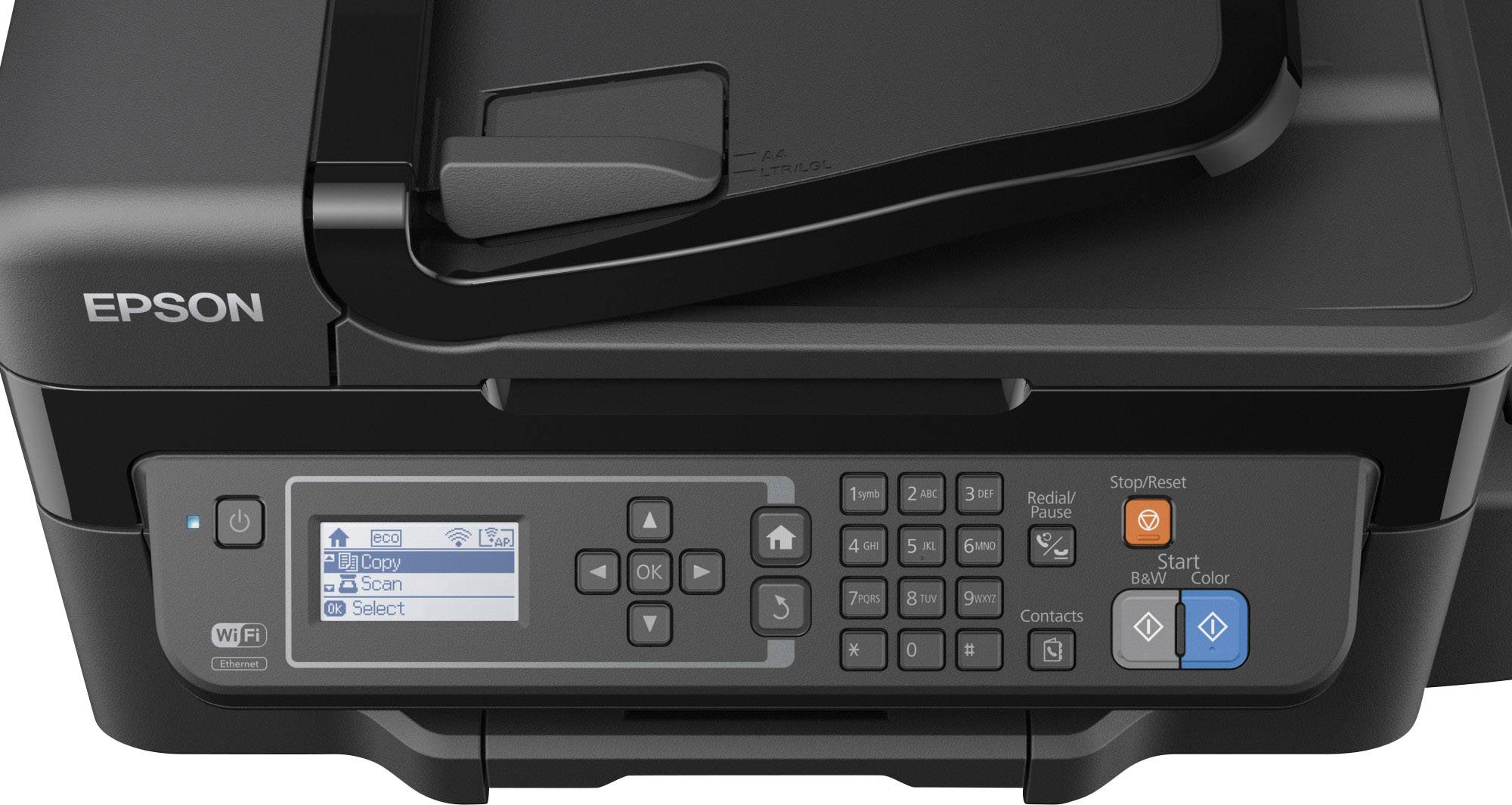 Epson EcoTank ET-4500 Farb Tintenstrahl Multifunktionsdrucker A4 Drucker, Scanner, Kopierer, Fax LAN, WLAN, Tintentank-System, ADF