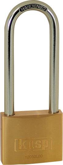 KASP K12050L80D Vorhängeschloss 50mm Goldgelb Schlüsselschloss