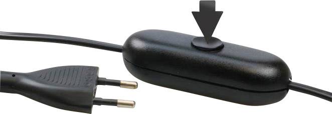 InterBär 8119-004.61 LED-Schnurdimmer Schwarz Schaltleistung (min.) 5W Schaltleistung (max.) 100W 1St.