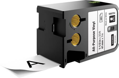 Schriftband Allzweck-Vinyl 1868754 XTL Bandfarbe: Weiß Schriftfarbe:Schwarz 41 mm 7 m