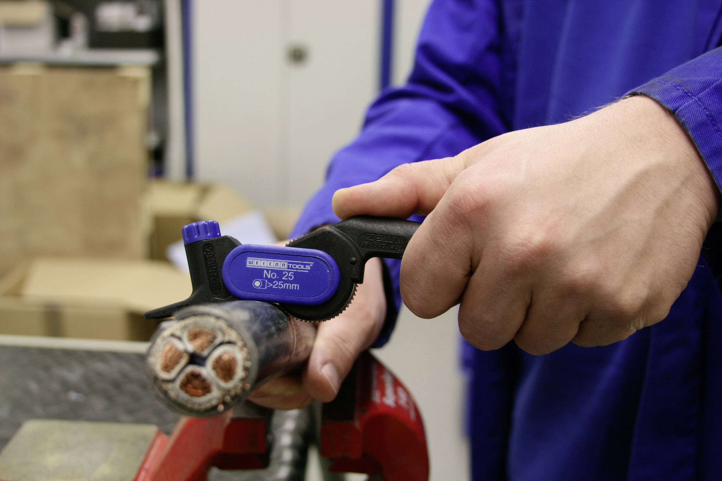 WEICON TOOLS 10034292 No. 25 Außenmantelschneider Geeignet für Rundkabel 25mm (min)