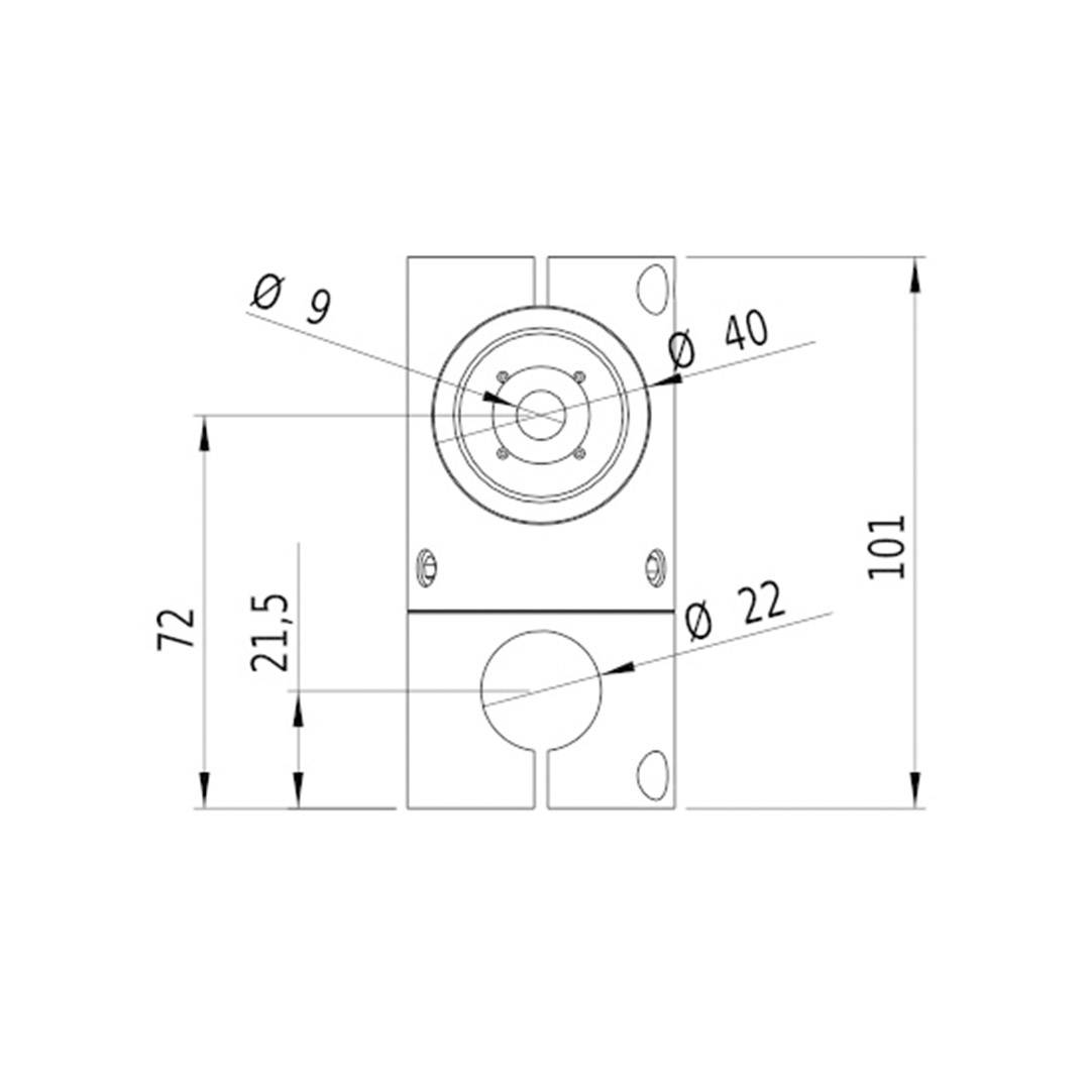 Gresser Laser Lasermodul Linie Grün 45mW LE520-45-230(40x210)-G