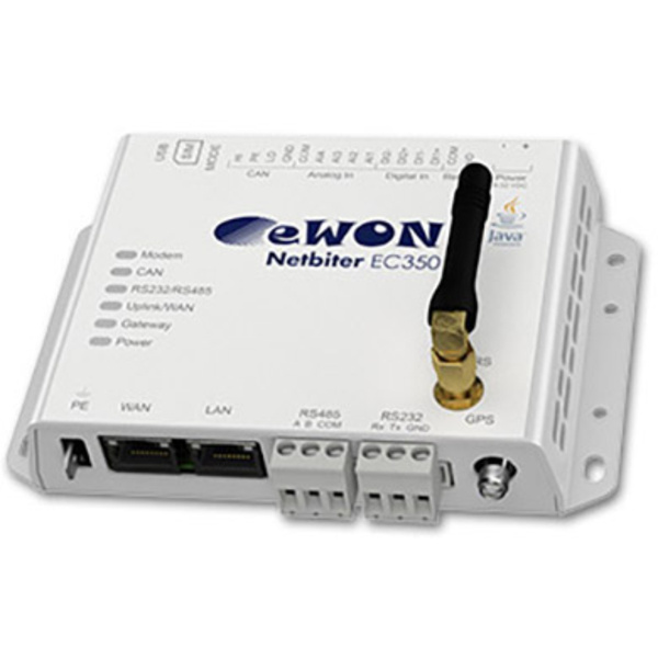 Passerelle EWON NB1005 EasyConnect EC350 LAN, RS-232, RS-485, 3G, GPS 12 V/DC, 24 V/DC, 48 V/DC 1 pc(s)