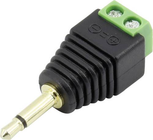TRU Components 1386611 Klinken-Steckverbinder 3.5 mm Stecker, gerade Polzahl: 2 Mono Schwarz 1 St.