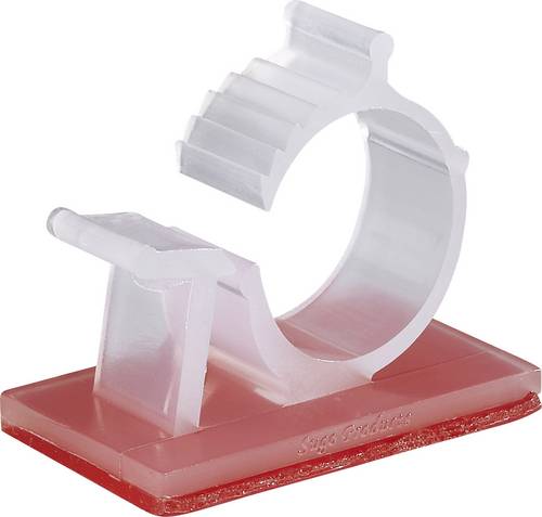 TRU Components WCN-13TT Befestigungssockel selbstklebend 1386620 Bündel-Ø-Bereich 11 bis 15 mm Natu