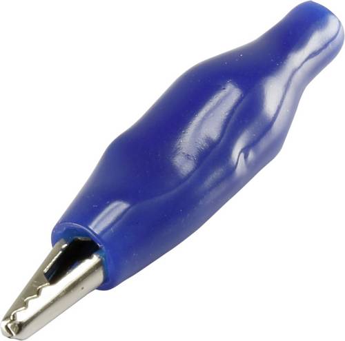 TRU COMPONENTS 93038c33 Krokodilklemme Blau Länge: 35 mm