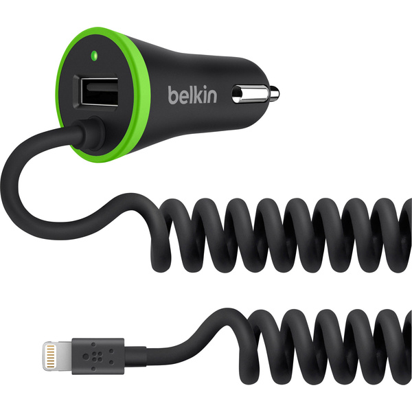 Belkin F8J154bt04-BLK USB-Ladegerät 17 W KFZ Ausgangsstrom (max.) 3400 mA Anzahl Ausgänge: 1 x USB, Apple Lightning-Stecker