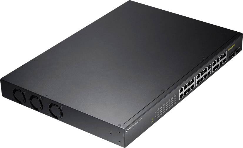 ZyXEL Switch 19" 24x GE GS1900-24HP 24x PoE+ Ports,