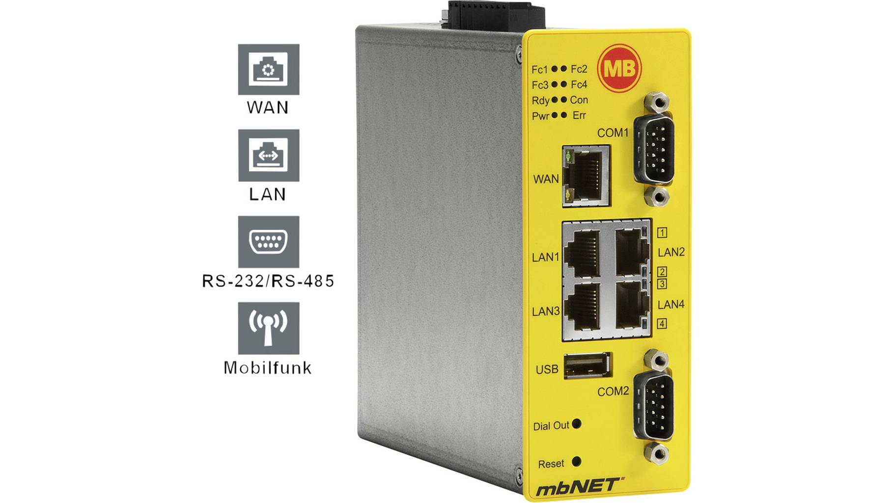 MB Connect Line GmbH Industrie Router USB, LAN, LTE, RS-232, RS-485 ...