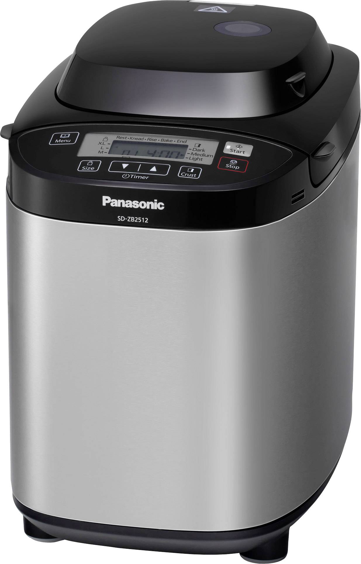 Panasonic SD-ZB2512 Brotbackautomat  Edelstahl, Schwarz