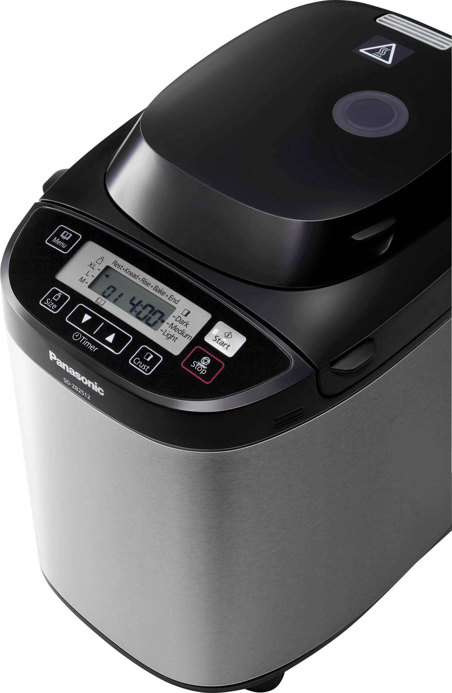 Panasonic SD-ZB2512 Brotbackautomat  Edelstahl, Schwarz