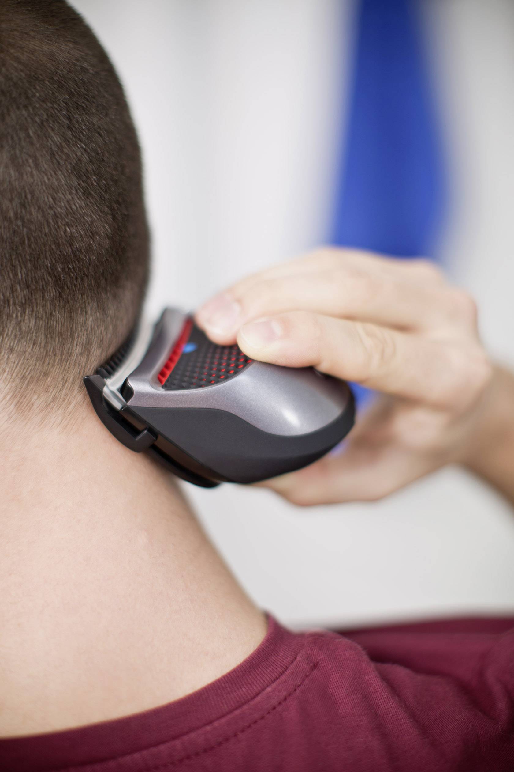 Remington QuickCut HC4250 Haarschneider Schwarz/Silber, Rot