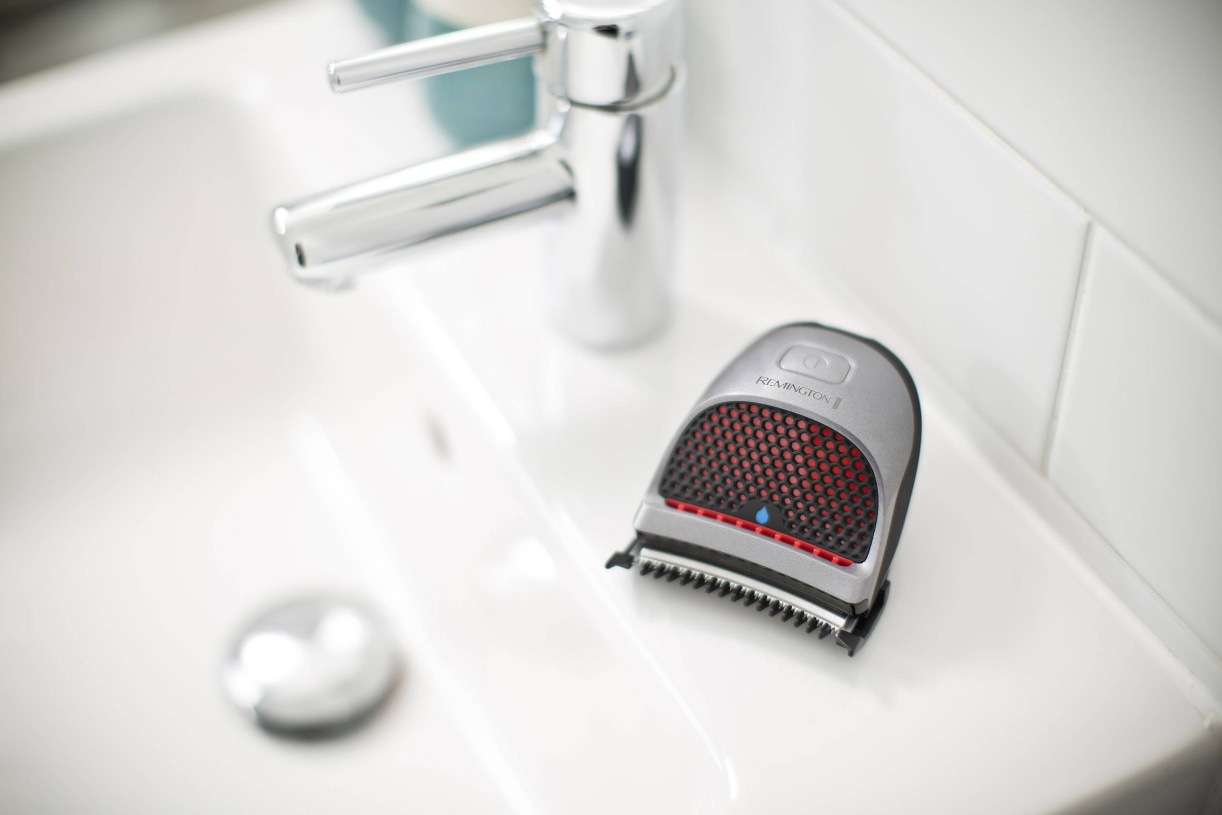 Remington QuickCut HC4250 Haarschneider Schwarz/Silber, Rot