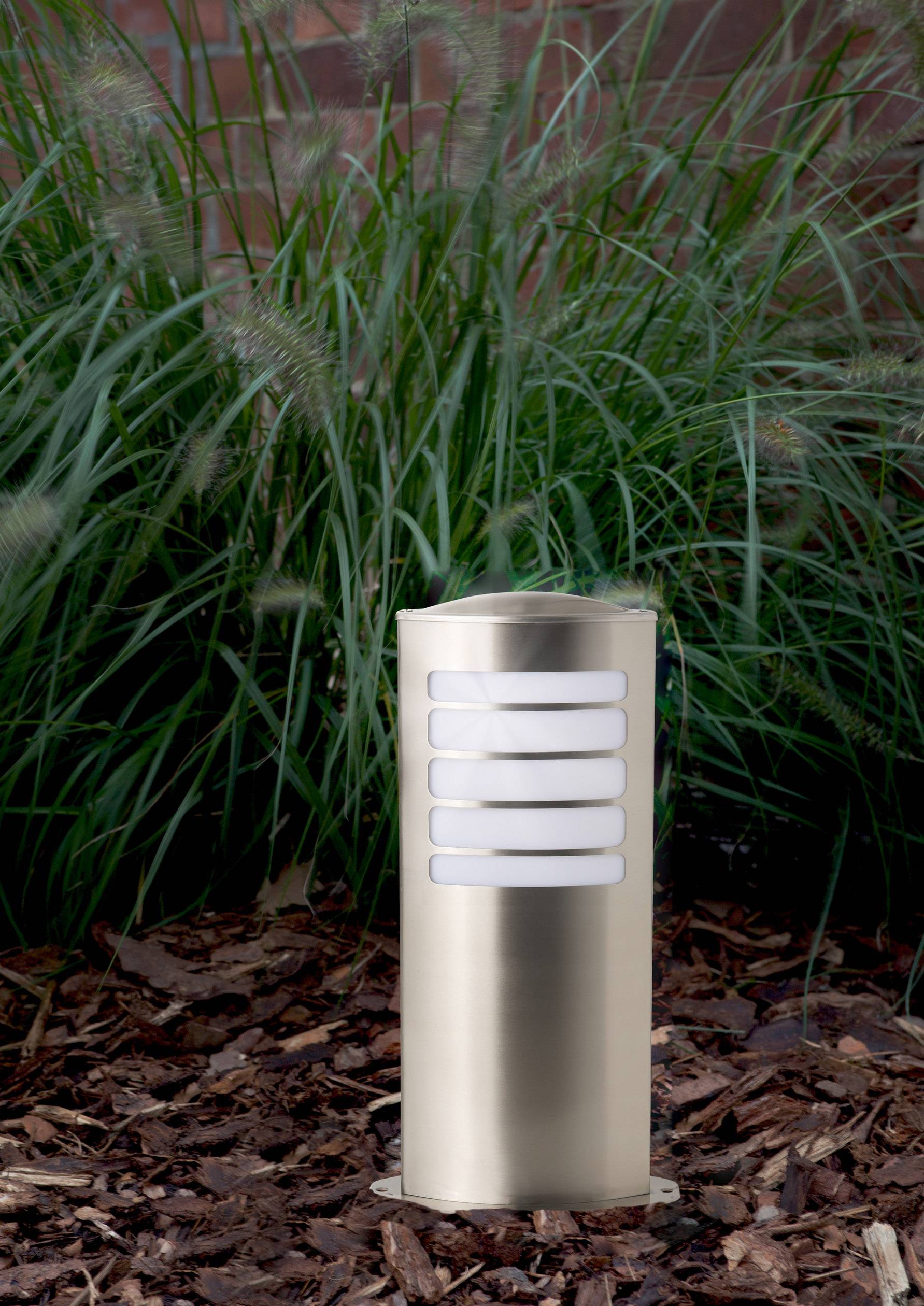 Brilliant 47684/82 Todd Außenstandleuchte Energiesparlampe E27 20 W Edelstahl