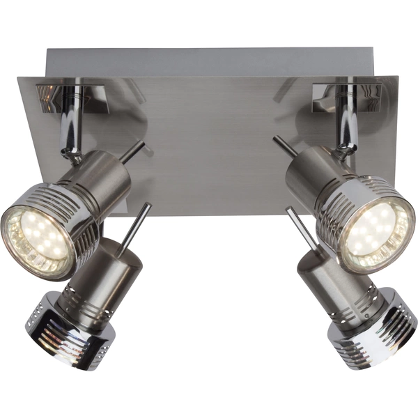 Brilliant Kassandra G34735/77 Deckenstrahler LED GU10 12W Chrom (satiniert) Brilliant Kassandra G34735/77 Deckenstrahler LED GU10 12W Chrom (satiniert)