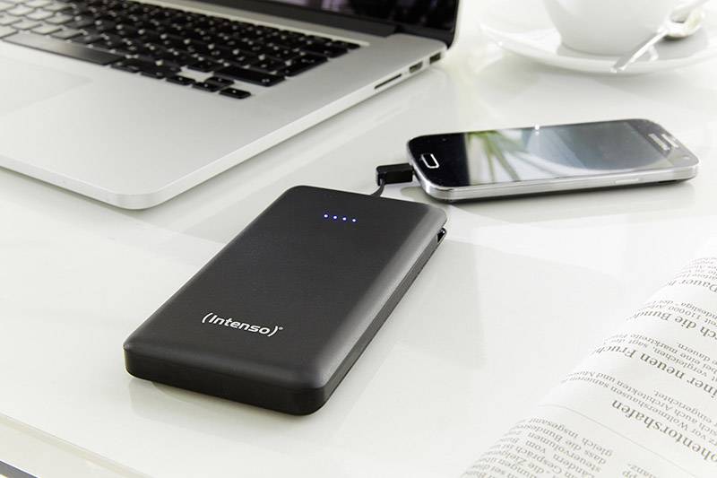 Intenso Slim S 10000 Powerbank 10000 mAh LiPo Schwarz