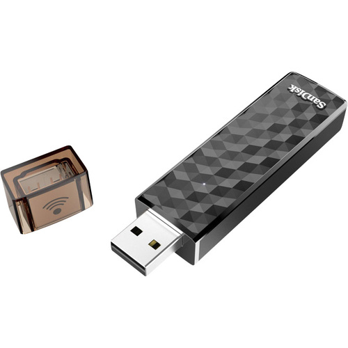 SanDisk Connect™ Wireless USB-Zusatzspeicher Smartphone/Tablet Schwarz 64 GB USB 2.0, WLAN