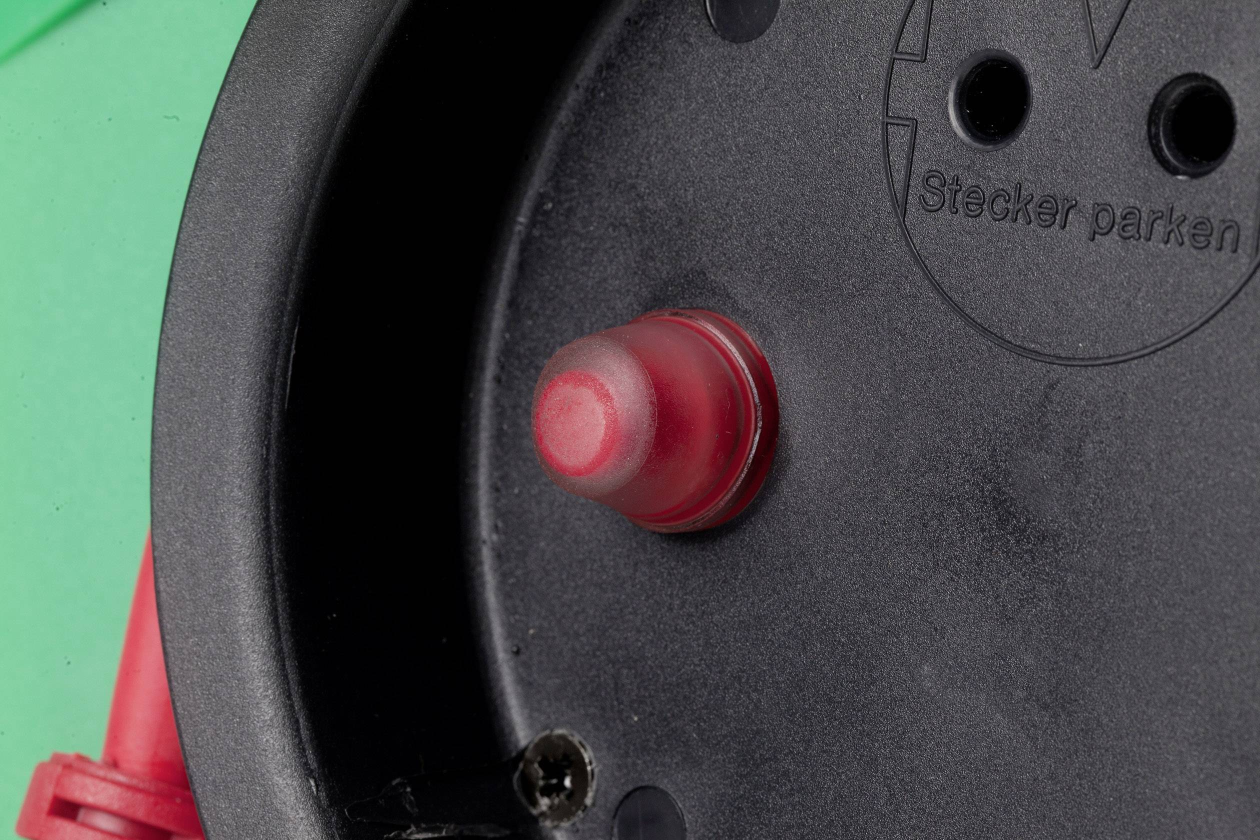 AS Schwabe 12239 Kabeltrommel 50.00m Rot Schutzkontakt-Gummi-Stecker