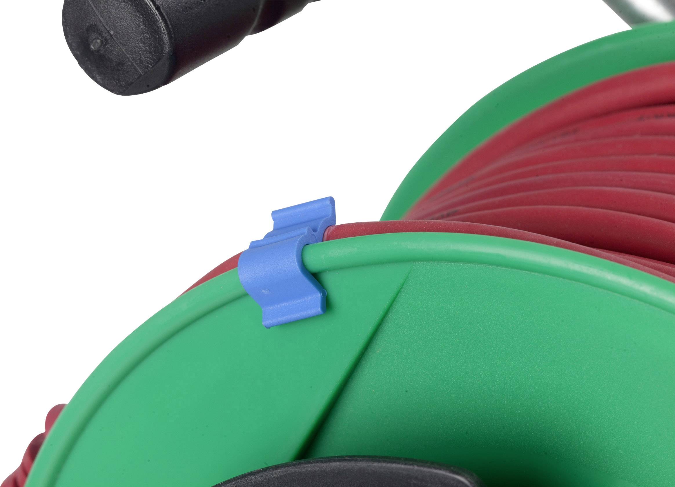 AS Schwabe 12239 Kabeltrommel 50.00m Rot Schutzkontakt-Gummi-Stecker