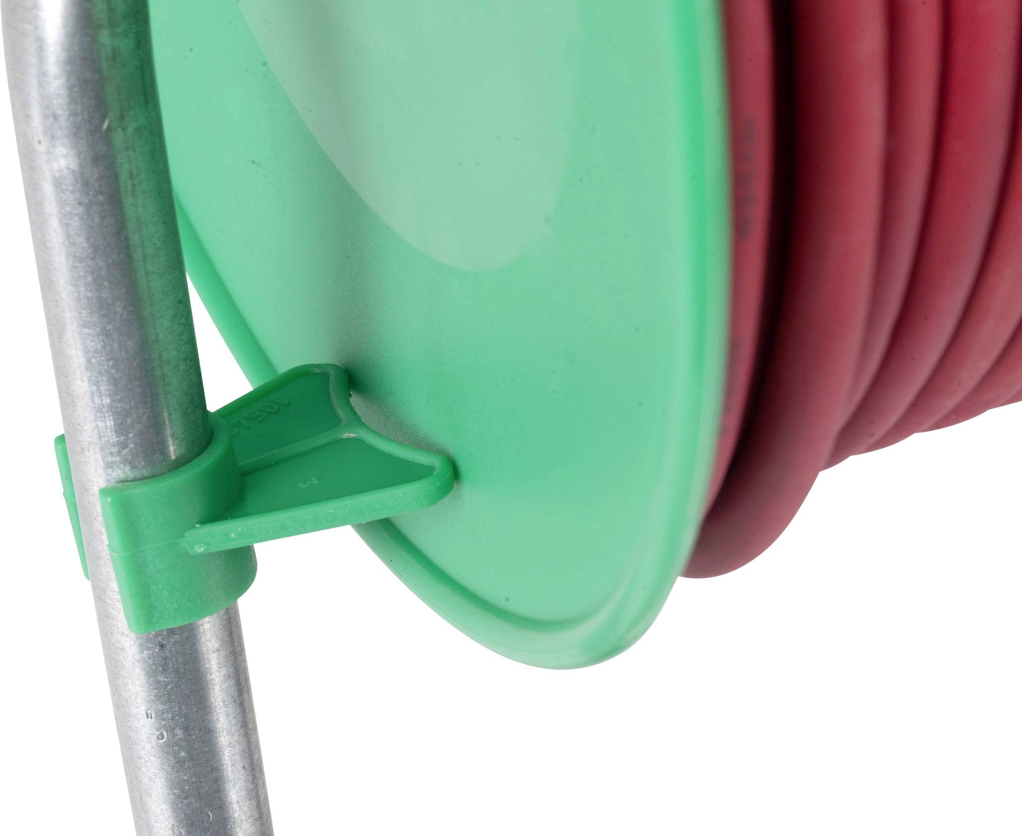 AS Schwabe 12239 Kabeltrommel 50.00m Rot Schutzkontakt-Gummi-Stecker