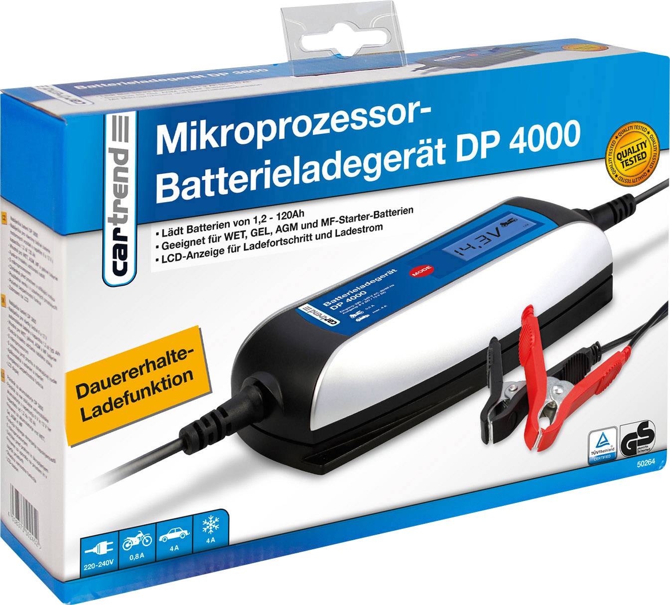 Cartrend DP 4000 50264 Automatikladegerät 0.8A 4A