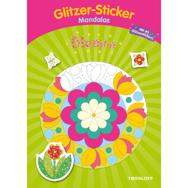 Tessloff Glitzer-Sticker-Mandala Blumen 38597