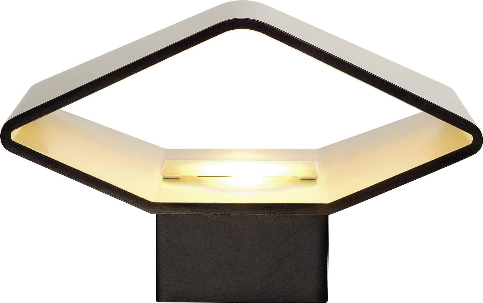 SLV Cariso 2 151710 LED-Wandleuchte LED fest eingebaut 7.6W LED Schwarz