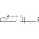 TOOLCRAFT Stahl C45K Nasenkeil (Ø x L) 14 mm x 100 mm 10 St.